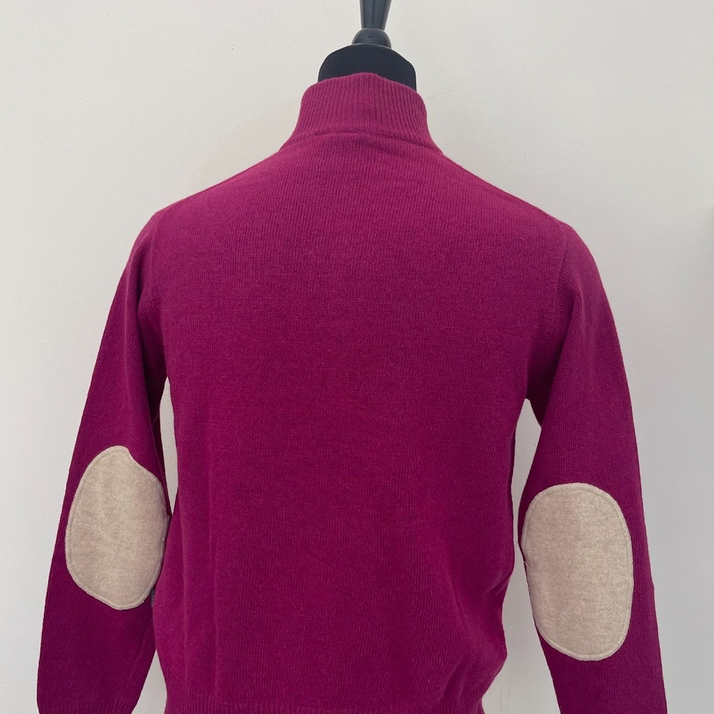 Hugo Boss Sweater Half Zip Wool Red Pullover
